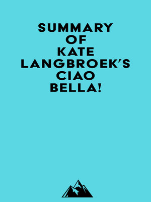 cover image of Summary of Kate Langbroek's Ciao Bella!